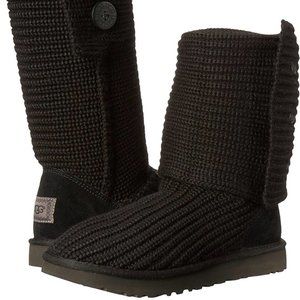 Ugg Classic Cardy Knit Boot - Black,